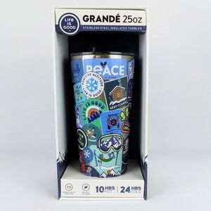 Life Is Good Grandé 25oz Tumbler Stainless Steel Insulated Winter Snow Scene NIB